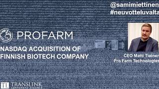 Thumbnail for podcast episode: Pro Farm Marrone Bio Innovations yrityskauppaTranslink Corporate Finance  #neuvottelija