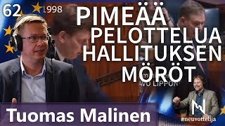 Thumbnail for podcast episode: Pimeää pelottelua, euro ja hallituksen möröt Tuomas Malinen #neuvottelija 62