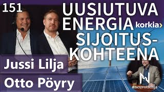 Thumbnail for podcast episode: Uusiutuva energia sijoituskohteena Jussi Lilja Otto Pöyry #neuvottelija 151