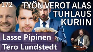 Thumbnail for podcast episode: Työn verot alas Tuhlaus kuriin Ville Valkonen Heikki Vestman #neuvottelija 172