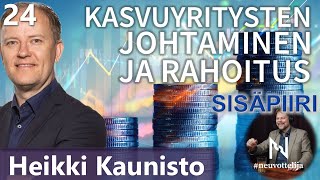 Thumbnail for podcast episode: Kasvuyrityksien johtaminen ja rahoitus Heikki Kaunisto #nevottelija Sisäpiiri 24