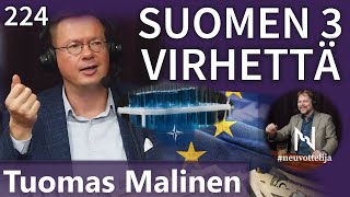 Thumbnail for podcast episode: Tuomas Malinen Suomen 3 Virhettä #neuvottelija 224