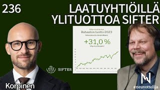 Thumbnail for podcast episode: Laatuyhtiöillä ylituottoja Sifter | Korpinen | #neuvottelija 236
