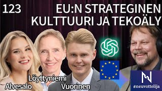 Thumbnail for podcast episode: EU Strateginen kultuuri ja AI |Alvesalo Löyttyniemi Vuorinen | #neuvottelija Sisäpiiri 123
